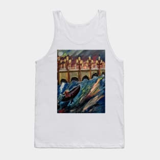 rowing under a bridge Tank Top